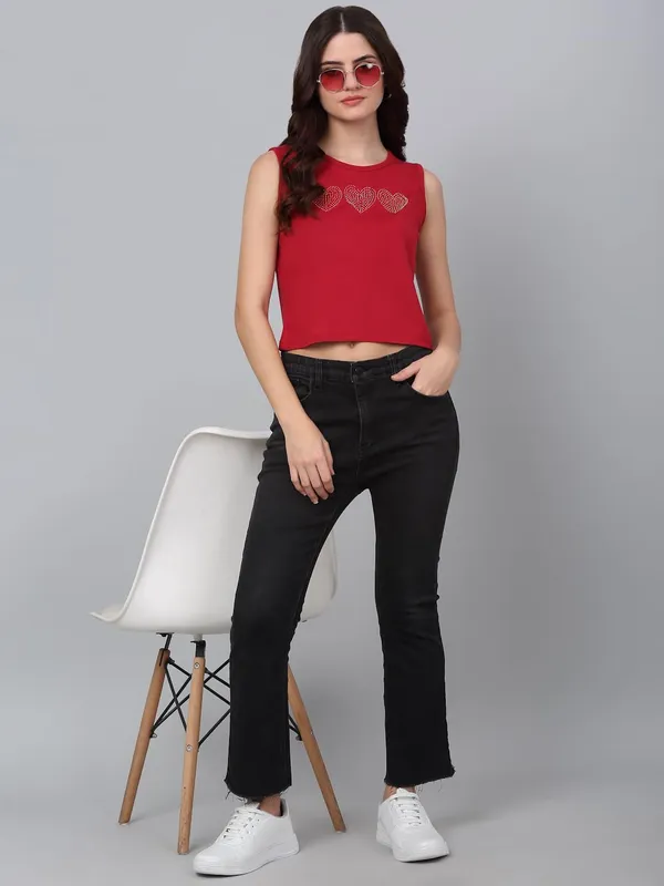 Dressitude-Red-T-Shirt