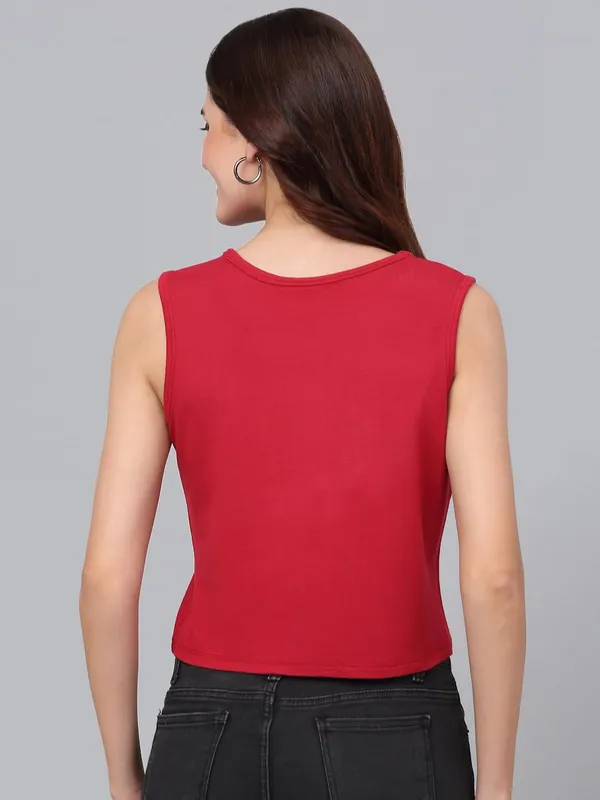 Red_Cotton_Shirt_For_Women