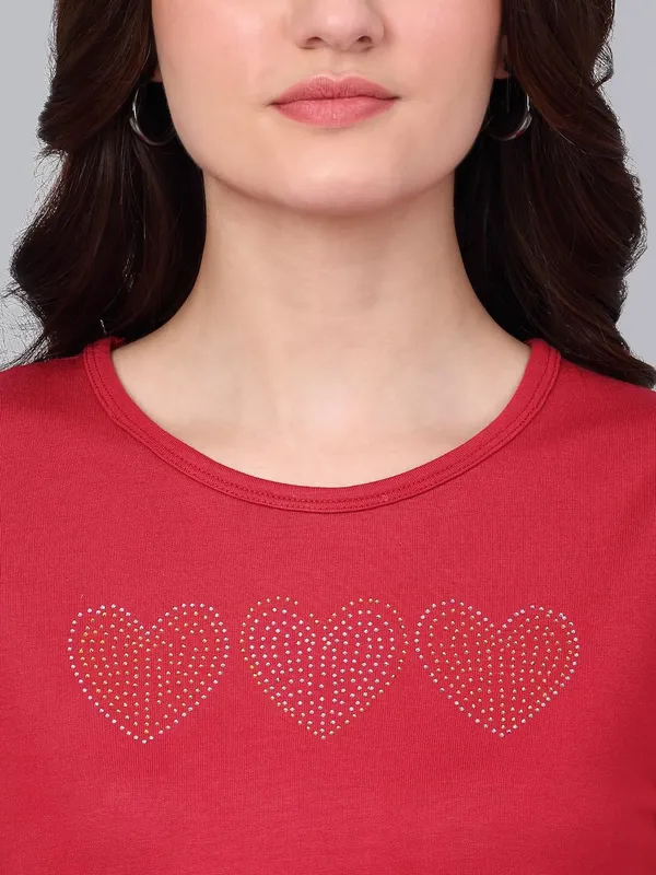 Red_Cotton_Shirt_For_Women