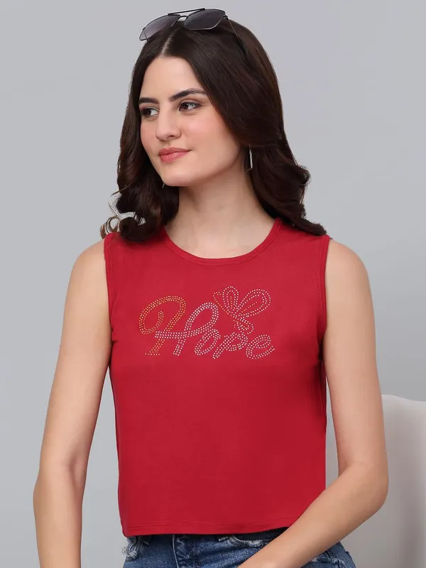 Red_Cotton_Shirt_For_Women
