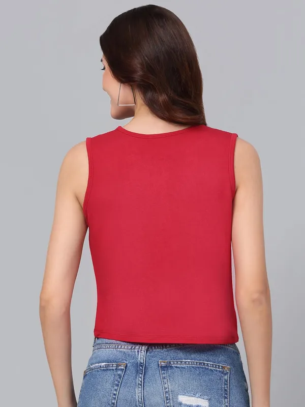 Red_Cotton_Shirt_For_Women