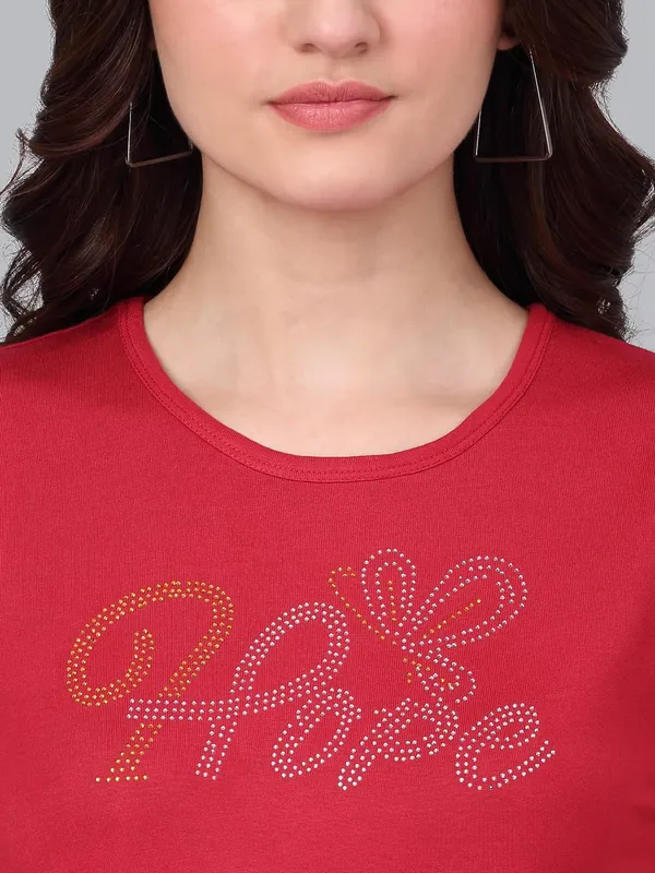 Red_Cotton_Shirt_For_Women