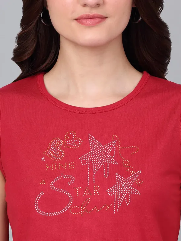 Red_Cotton_Shirt_For_Women