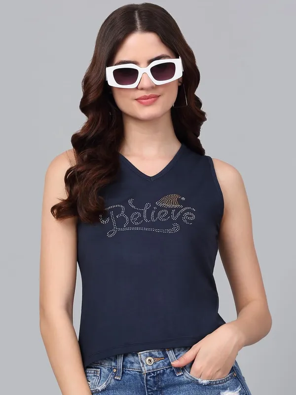 Dressitude-Navy_Blue-T-Shirt