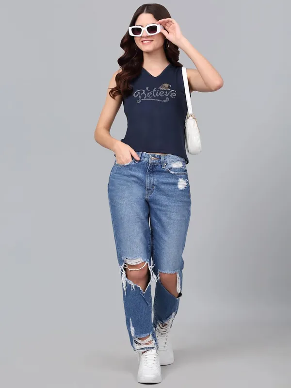 Dressitude-Navy_Blue-T-Shirt