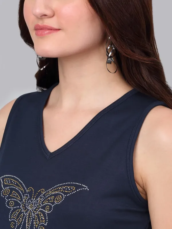 Dressitude-Navy_Blue-T-Shirt