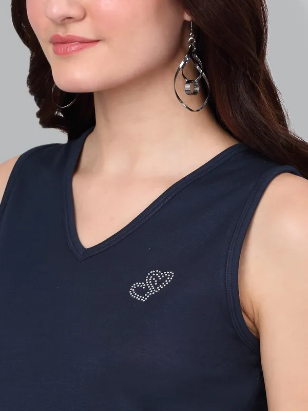 Dressitude-Navy_Blue-T-Shirt
