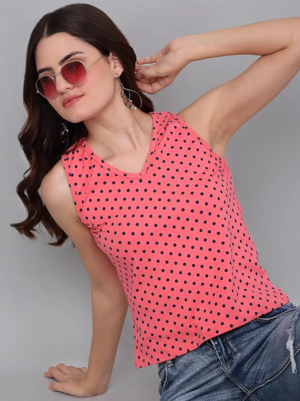 Peach_Cotton_Shirt_For_Women