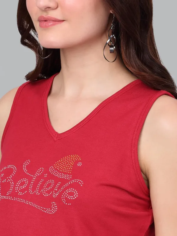 Red_Cotton_Shirt_For_Women