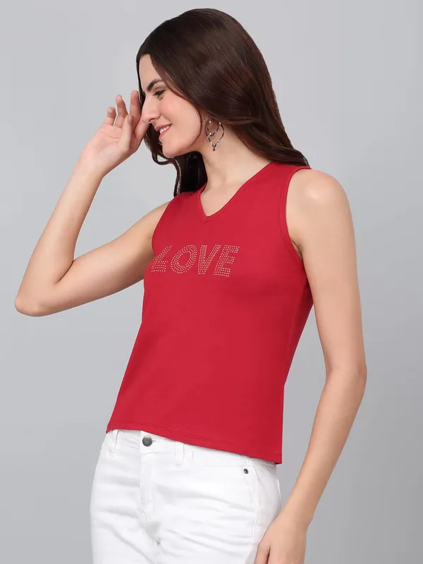 Red_Cotton_Shirt_For_Women