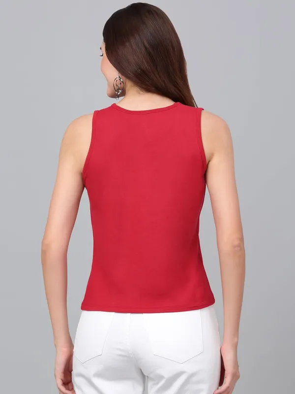 Red_Cotton_Shirt_For_Women