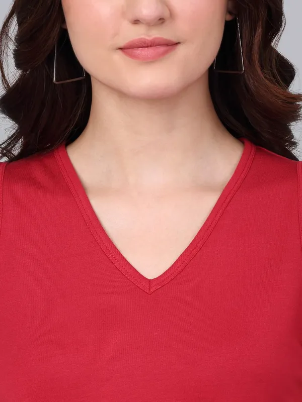 Dressitude-Red-T-Shirt