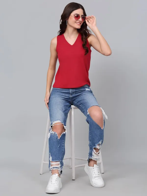 Dressitude-Red-T-Shirt