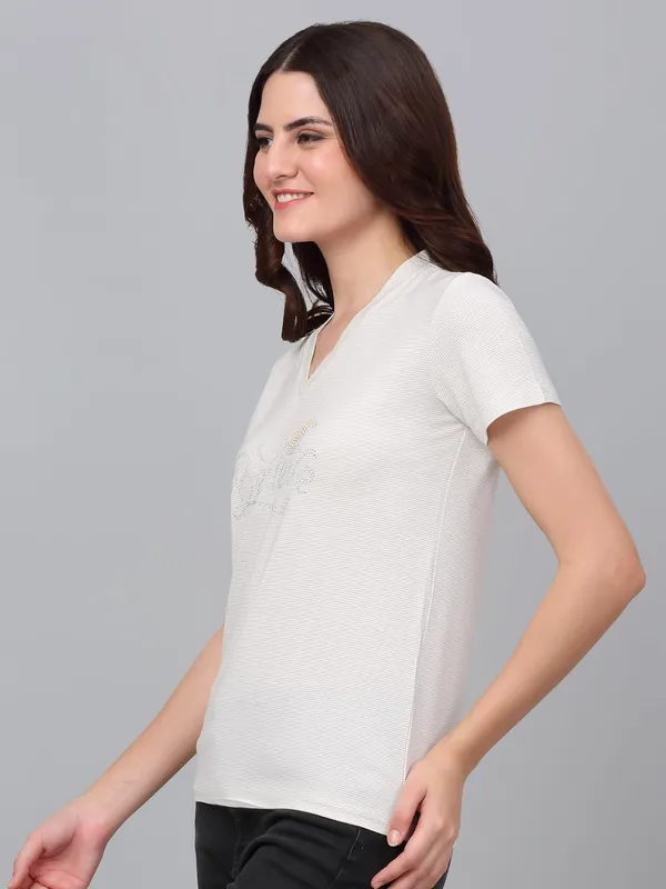 Dressitude-Cream-T-Shirt