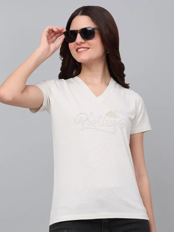 Dressitude-Cream-T-Shirt