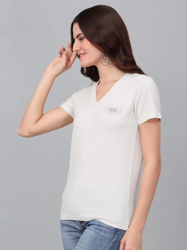 Dressitude-Cream-T-Shirt