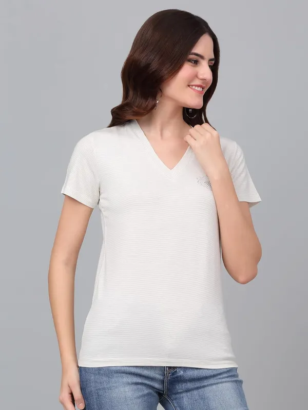 Dressitude-Cream-T-Shirt