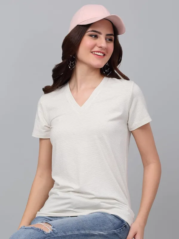 Dressitude-Cream-T-Shirt
