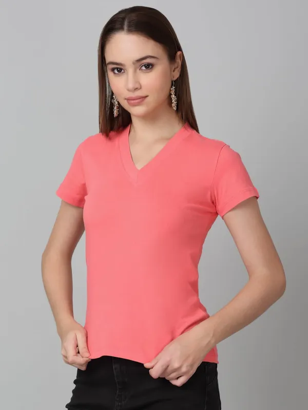 Dressitude-Peach-T-Shirt