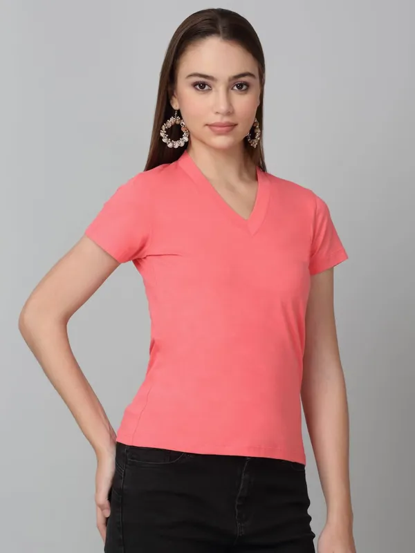 Peach_Cotton_Shirt_For_Women