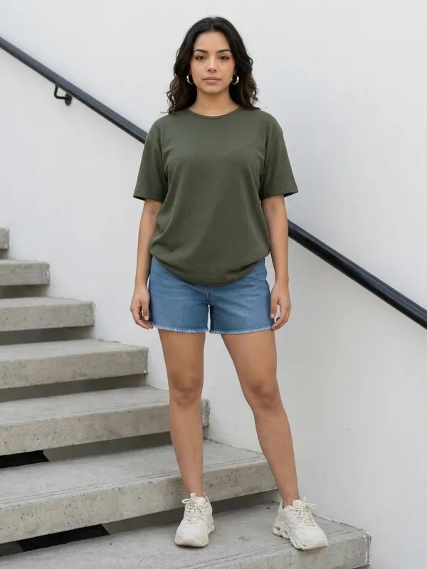 Green_Cotton_Shirt_For_Women