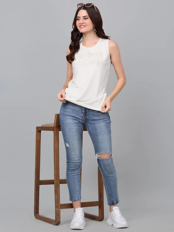 Dressitude-Cream-T-Shirt