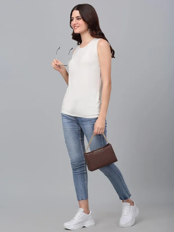 Dressitude-Cream-T-Shirt