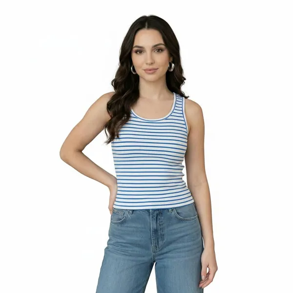 Dressitude-White_And_Dark_Blue-Tank_Top