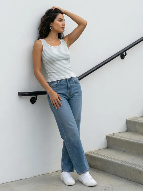 Dressitude-White_And_Sea_Green-Tank_Top