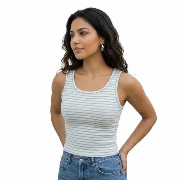 Dressitude-White_And_Sea_Green-Tank_Top
