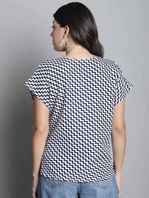 Dressitude-White_&_Blue-Top