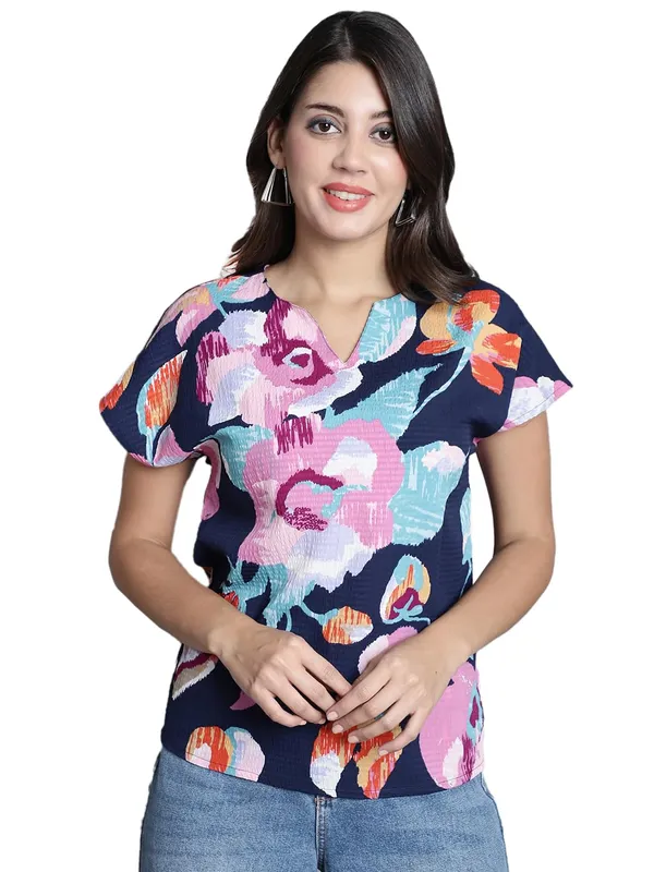 Dressitude-Navy_Blue_&_Multi-Top