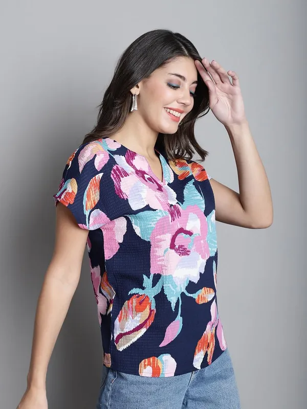 Dressitude-Navy_Blue_&_Multi-Top