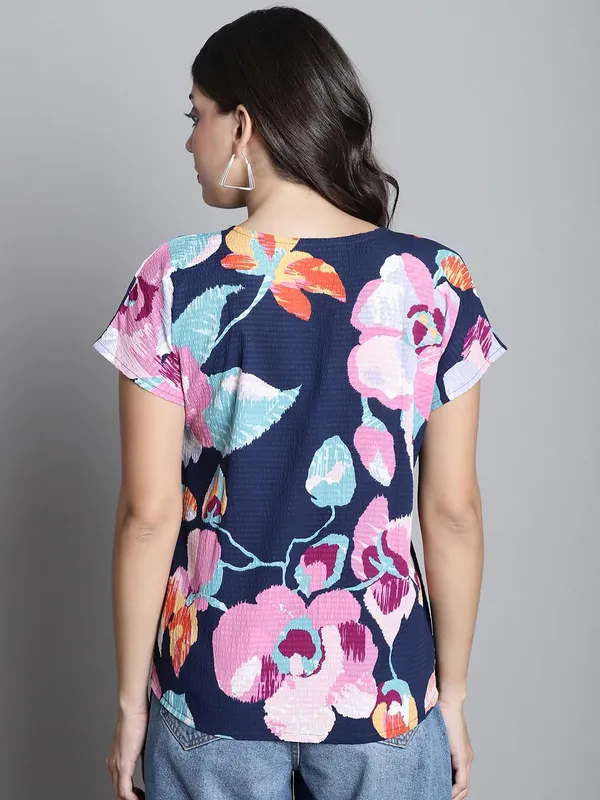 Dressitude-Navy_Blue_&_Multi-Top