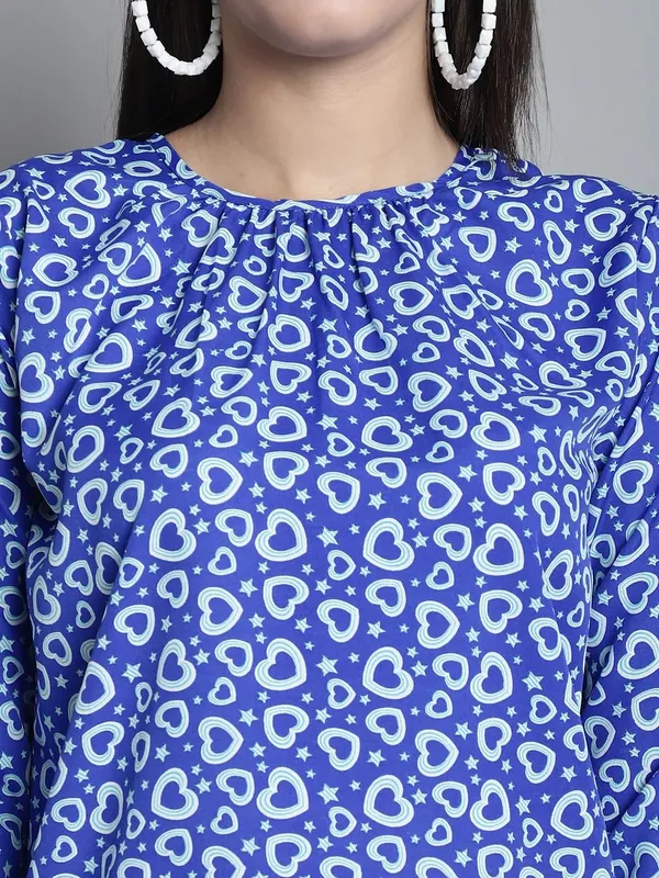 Blue_Polyester_Top_For_Women