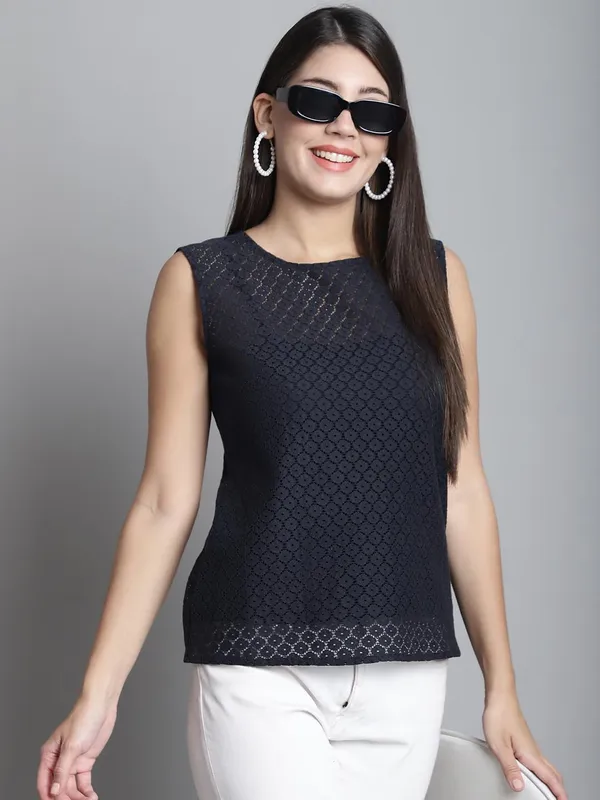 Charcoal_Grey_Cotton_Top_For_Women