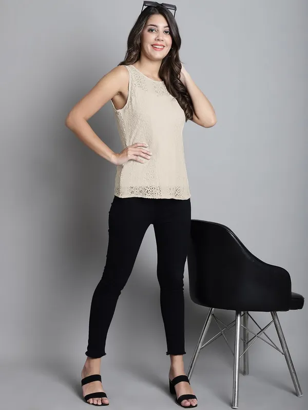 Cream_Cotton_Top_For_Women