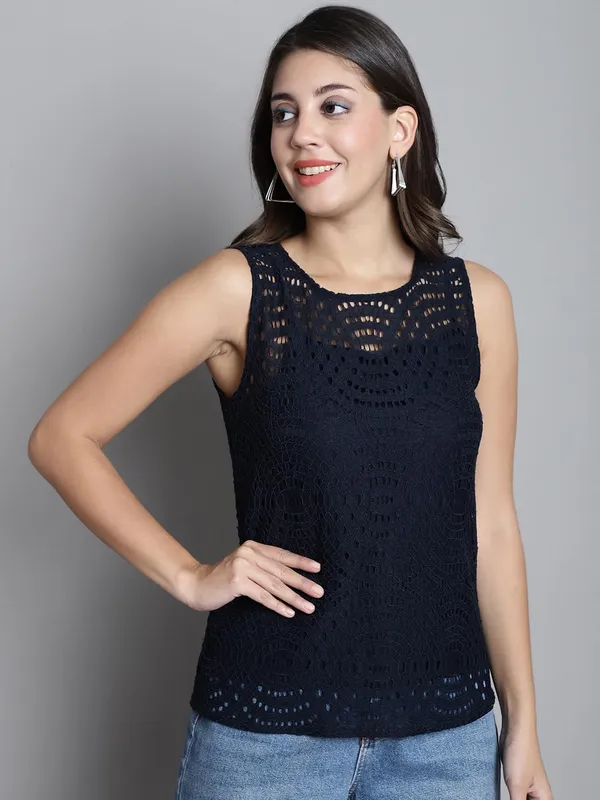 Dressitude-Navy_Blue-Top
