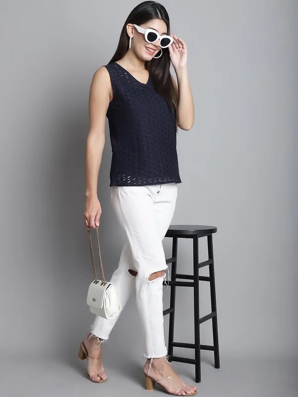 Dressitude-Navy_Blue-Top