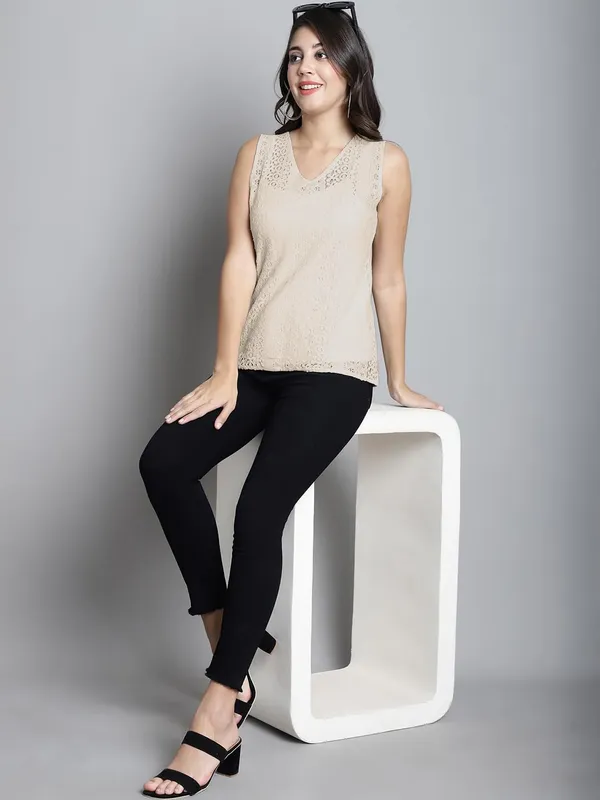 Cream_Cotton_Top_For_Women