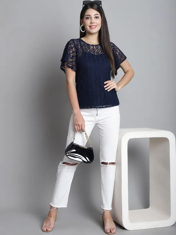 Dressitude-Navy_Blue-Top