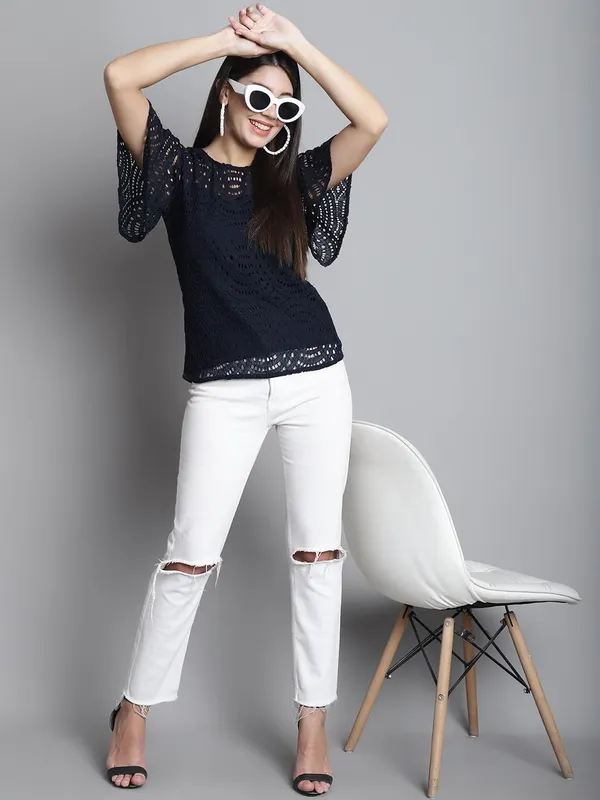 Dressitude-Navy_Blue-Top