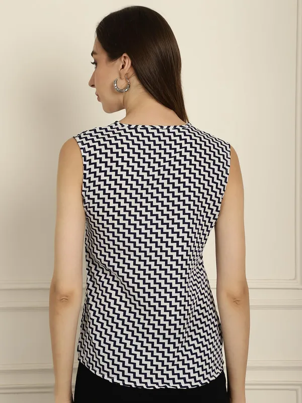 White_Crepe_Top_For_Women