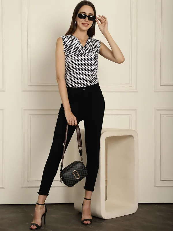 White_Crepe_Top_For_Women