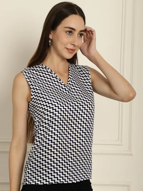 White_Crepe_Top_For_Women