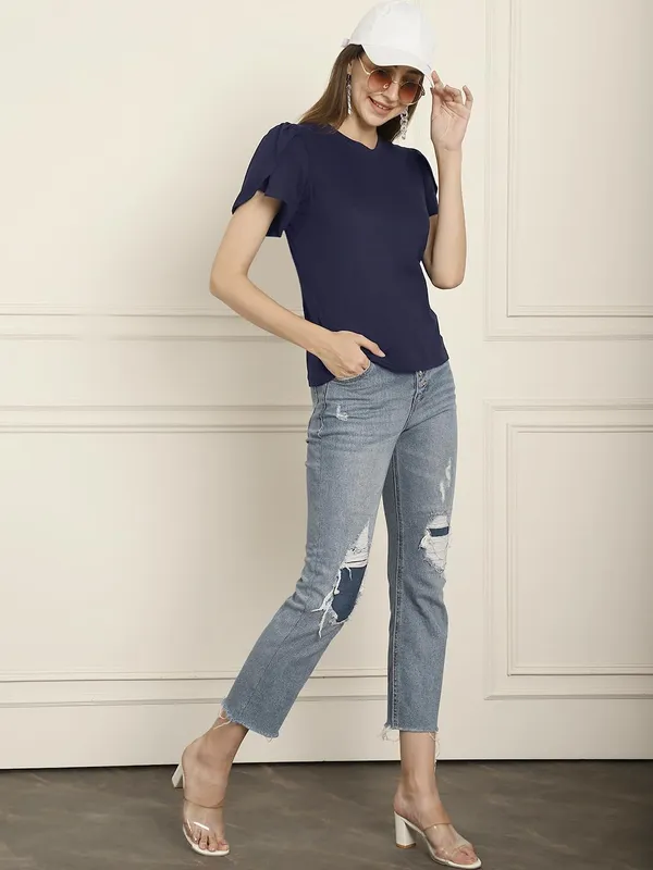 Dressitude-Navy_Blue-Top