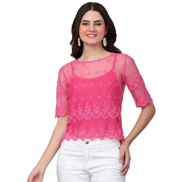 Dressitude-Fuchia_Pink-Top