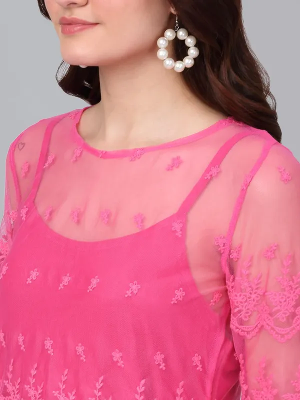 Fuchsia_Pink_Cotton_Top_For_Women
