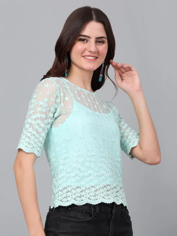 Dressitude-Sea_Green-Top