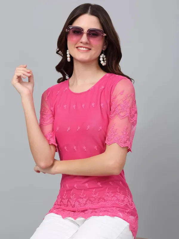 Dressitude-Pink-Top